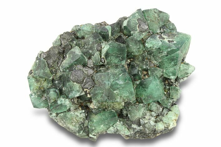 Fluorescent Green Fluorite Cluster - Diana Maria Mine, England #301665